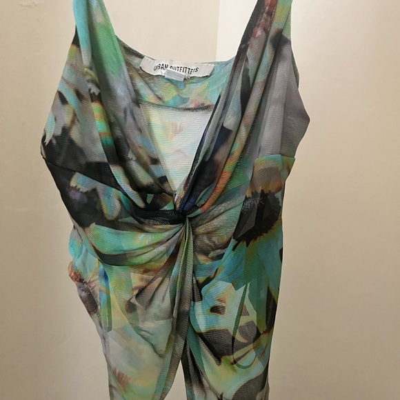 UO Fairycore Mesh Flyaway Top - Picture 1 of 4